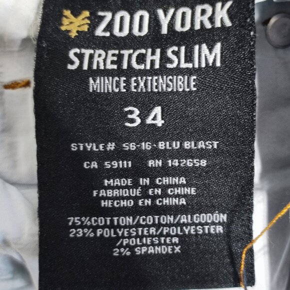 Zoo York stretch slim jeans men's size 34 denim blue colour - Picture 8 of 15